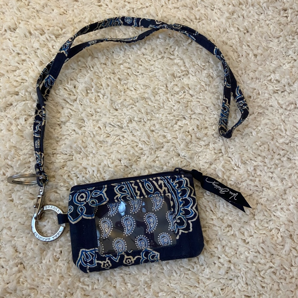 vera bradley lanyard and wallet